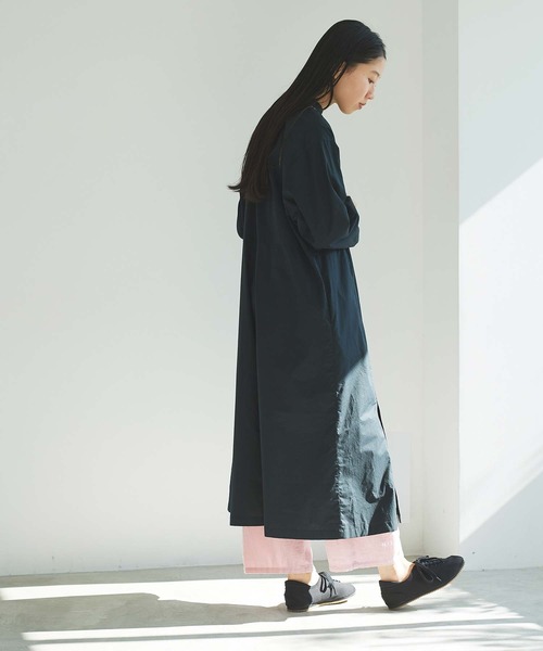 cardo fabrica（カルドファブリカ）の「刺繍スタンドカラーワンピース（ワンピース・レディース・ホワイト/ブラック・FREE）」の10枚目の写真