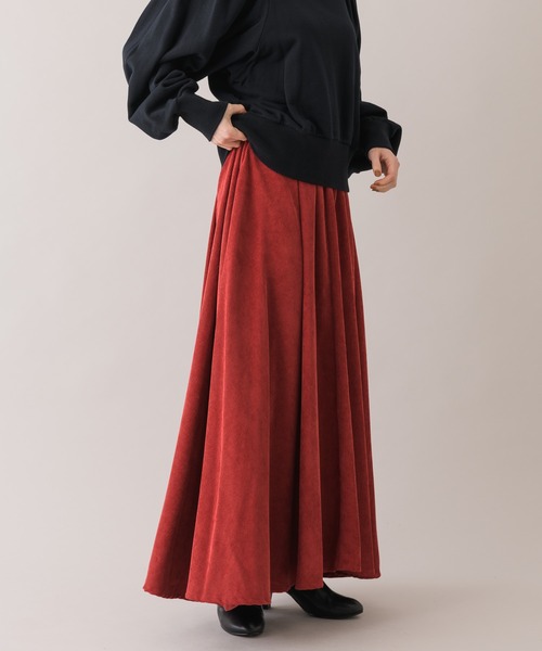 Dignite collier（ディニテコリエ）の「Dinite collier コーデュロイフレアスカート（スカート・レディース・パープル/グレー/レッド・FREE）」の22枚目の写真