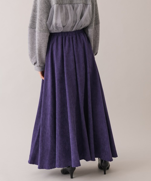 Dignite collier（ディニテコリエ）の「Dinite collier コーデュロイフレアスカート（スカート・レディース・パープル/グレー/レッド・FREE）」の19枚目の写真