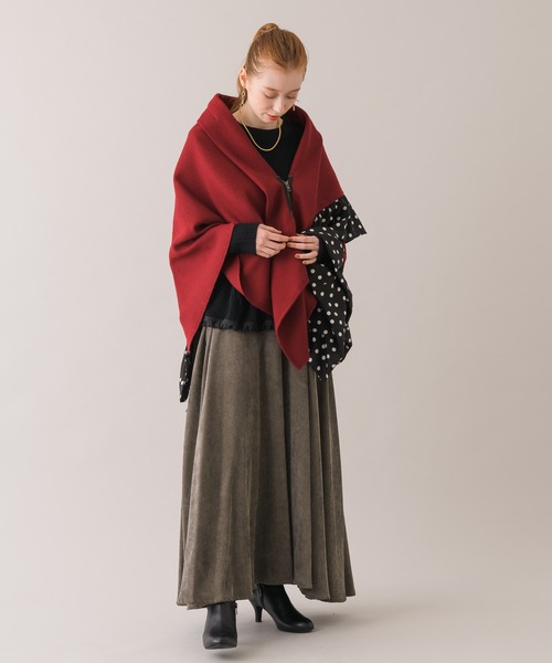 Dignite collier（ディニテコリエ）の「Dinite collier コーデュロイフレアスカート（スカート・レディース・パープル/グレー/レッド・FREE）」の10枚目の写真