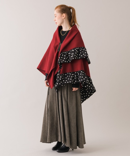 Dignite collier（ディニテコリエ）の「Dinite collier コーデュロイフレアスカート（スカート・レディース・パープル/グレー/レッド・FREE）」の16枚目の写真