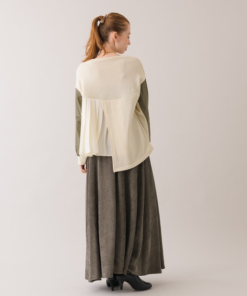 Dignite collier（ディニテコリエ）の「Dinite collier コーデュロイフレアスカート（スカート・レディース・パープル/グレー/レッド・FREE）」の15枚目の写真