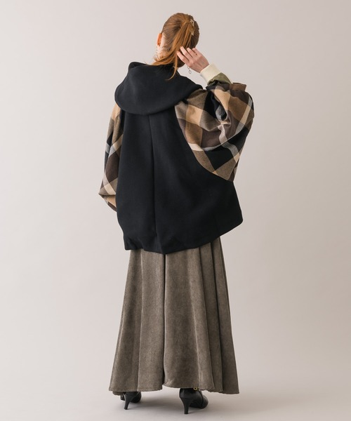 Dignite collier（ディニテコリエ）の「Dinite collier コーデュロイフレアスカート（スカート・レディース・パープル/グレー/レッド・FREE）」の4枚目の写真