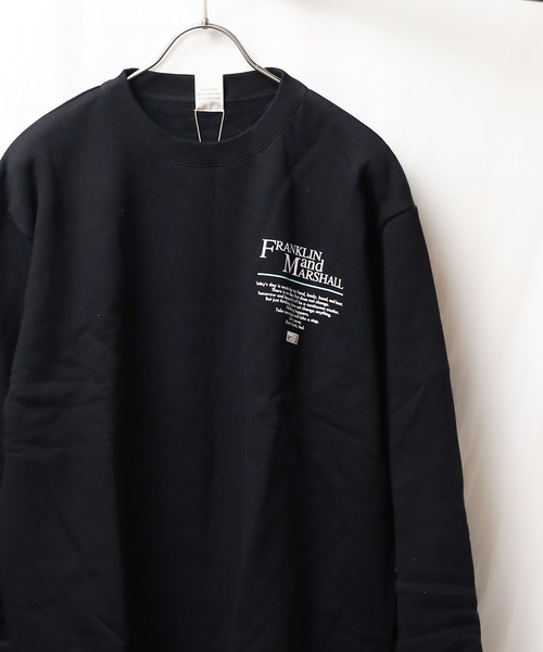 FRANKLIN & MARSHALL（フランクリンマーシャル）の「《FRANKLIN＆MARSHALL》PRINTSWT SIXSENSE - プリントスウェット（スウェット・レディース・グレー/ブラック・MEDIUM/X-LARGE/LARGE）」の2枚目の写真