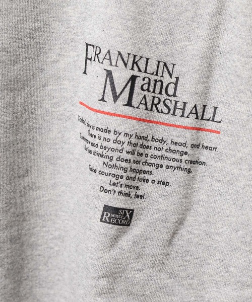 FRANKLIN & MARSHALL（フランクリンマーシャル）の「《FRANKLIN＆MARSHALL》PRINTSWT SIXSENSE - プリントスウェット（スウェット・レディース・グレー/ブラック・MEDIUM/X-LARGE/LARGE）」の7枚目の写真