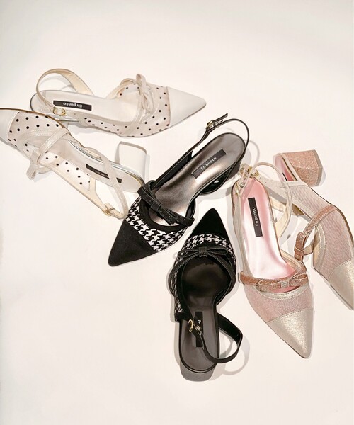 En Punto(エンプント)の「シースルーミニリボンパンプス(パンプス・レディース・アイボリー/ブラック系2/チョコ・S/M/L/LL)」の11枚目の写真