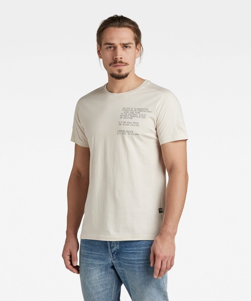 G-STAR(ジースター)の「KORPAZ LOGOS GRAPHIC T-SHIRT/ロゴT(Tシャツ/カットソー・メンズ・ホワイト系その他/グレー/ライトグリーン・X-SMALL/LARGE/SMALL/MEDIUM/X-LARGE)」の6枚目の写真
