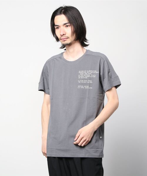 G-STAR(ジースター)の「KORPAZ LOGOS GRAPHIC T-SHIRT/ロゴT(Tシャツ/カットソー・メンズ・ホワイト系その他/グレー/ライトグリーン・X-SMALL/LARGE/SMALL/MEDIUM/X-LARGE)」の21枚目の写真