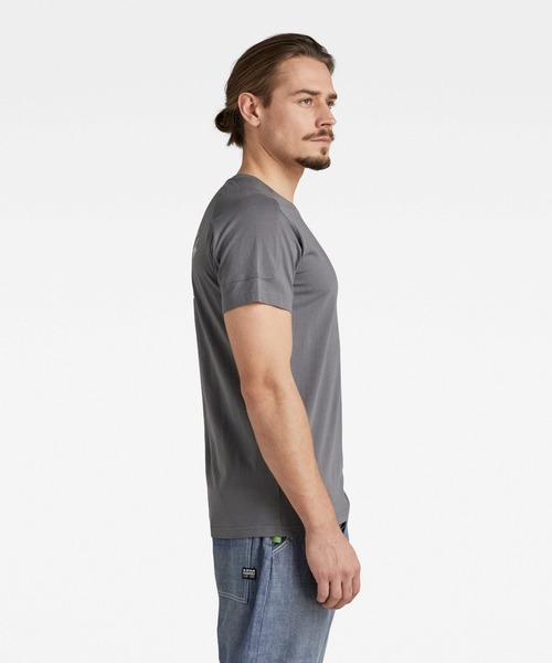 G-STAR(ジースター)の「KORPAZ LOGOS GRAPHIC T-SHIRT/ロゴT(Tシャツ/カットソー・メンズ・ホワイト系その他/グレー/ライトグリーン・X-SMALL/LARGE/SMALL/MEDIUM/X-LARGE)」の14枚目の写真