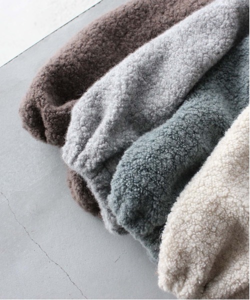 kaene（カエン）の「ショートボアカーディガン【daily collection】（カーディガン/ボレロ・レディース・オフホワイト/ブラウン/グレー・FREE）」の8枚目の写真