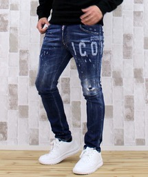 DSQUARED2 | DSQ2 Iconペイントボタンフライデニムパンツ SKATER JEANS(デニムパンツ)