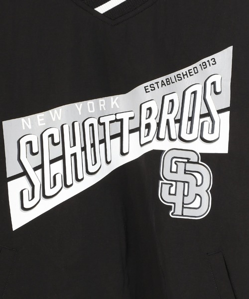 Schott(ショット)の「【WEB LIMITED】Schott/ショット/ AWARD PULLOVER JACKET/ナイロン プルオーバー ジャケット(ブルゾン・メンズ・ブラック/ダークグリーン/ブルー系その他/イエロー・MEDIUM/LARGE/X-LARGE/XX-LARGE)」の13枚目の写真