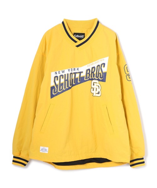 Schott(ショット)の「【WEB LIMITED】Schott/ショット/ AWARD PULLOVER JACKET/ナイロン プルオーバー ジャケット(ブルゾン・メンズ・ブラック/ダークグリーン/ブルー系その他/イエロー・MEDIUM/LARGE/X-LARGE/XX-LARGE)」の10枚目の写真