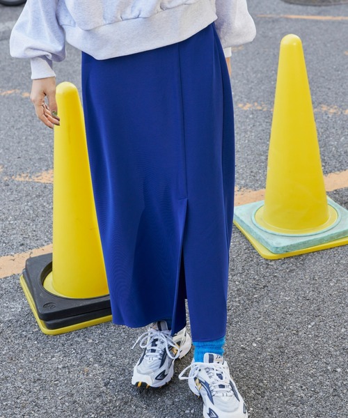 Auntie Rosa Holiday(アンティローザホリデー)の「フロントスリットタイトスカート(スカート・レディース・ブラック/ピンク/ブルー・FREE)」の17枚目の写真