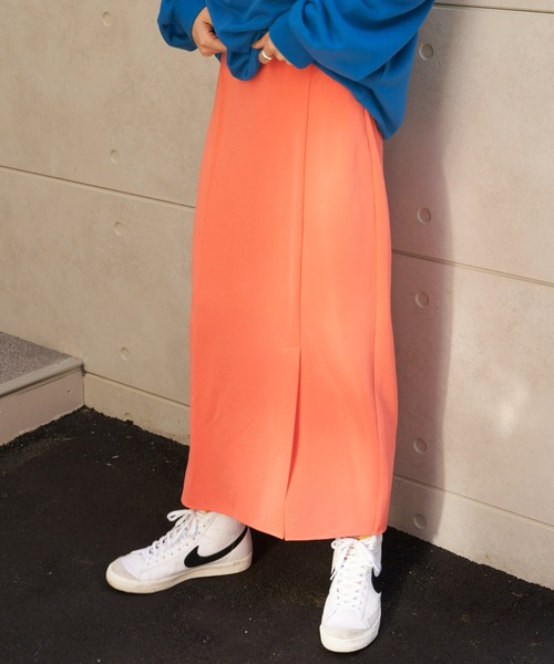 Auntie Rosa Holiday(アンティローザホリデー)の「フロントスリットタイトスカート(スカート・レディース・ブラック/ピンク/ブルー・FREE)」の5枚目の写真