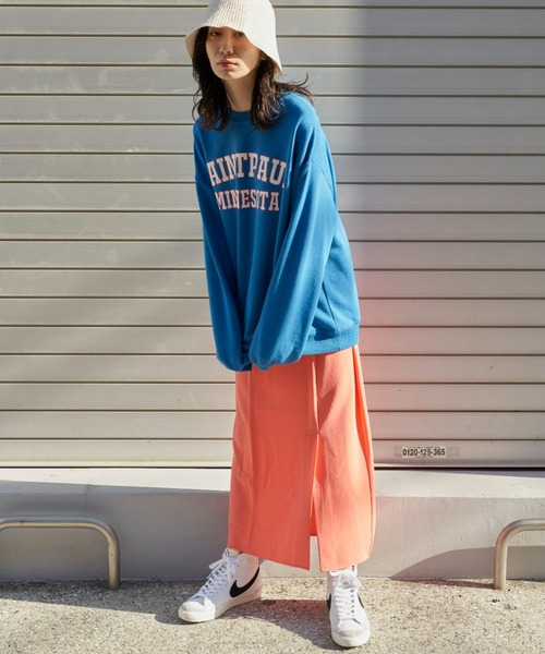 Auntie Rosa Holiday(アンティローザホリデー)の「フロントスリットタイトスカート(スカート・レディース・ブラック/ピンク/ブルー・FREE)」の9枚目の写真