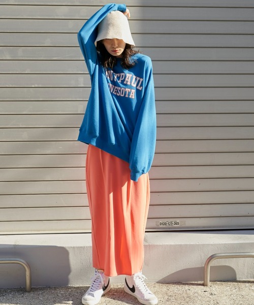 Auntie Rosa Holiday(アンティローザホリデー)の「フロントスリットタイトスカート(スカート・レディース・ブラック/ピンク/ブルー・FREE)」の11枚目の写真