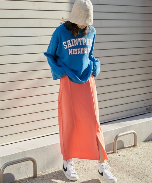 Auntie Rosa Holiday(アンティローザホリデー)の「フロントスリットタイトスカート(スカート・レディース・ブラック/ピンク/ブルー・FREE)」の12枚目の写真