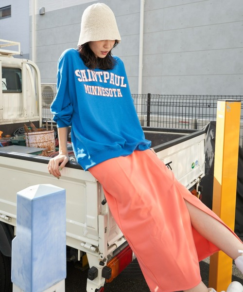 Auntie Rosa Holiday(アンティローザホリデー)の「フロントスリットタイトスカート(スカート・レディース・ブラック/ピンク/ブルー・FREE)」の15枚目の写真