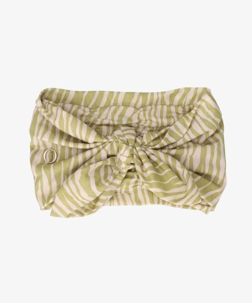 Chapeau d' O（シャポードオー）の「Chapeau d' O Front Knot Relax Turban（ヘアバンド・レディース・ブラック/ベージュ/ブルー/グリーン・FREE）」の8枚目の写真