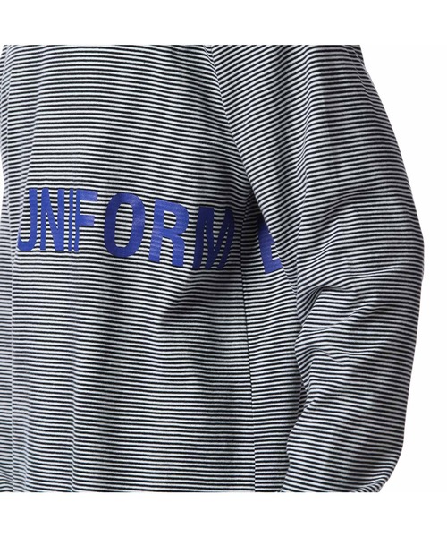 uniform experiment（ユニフォームエクスペリメント）の「L/S TRIM COLOR BORDER TEE（Tシャツ/カットソー・メンズ・ブラック/ネイビー/グレー・1/2/3/4）」の7枚目の写真