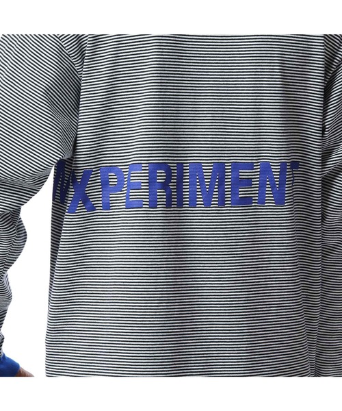 uniform experiment（ユニフォームエクスペリメント）の「L/S TRIM COLOR BORDER TEE（Tシャツ/カットソー・メンズ・ブラック/ネイビー/グレー・1/2/3/4）」の8枚目の写真