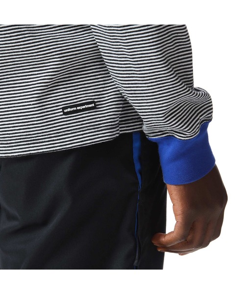 uniform experiment（ユニフォームエクスペリメント）の「L/S TRIM COLOR BORDER TEE（Tシャツ/カットソー・メンズ・ブラック/ネイビー/グレー・1/2/3/4）」の9枚目の写真