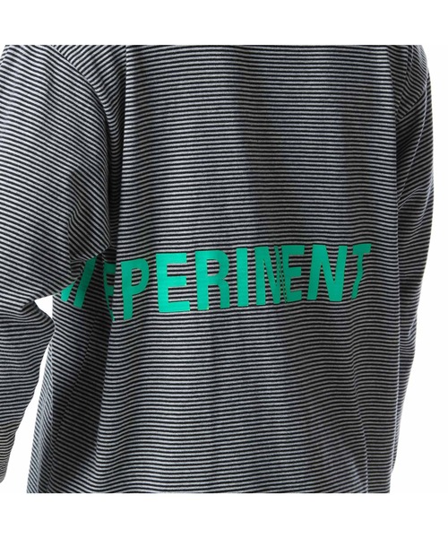uniform experiment（ユニフォームエクスペリメント）の「L/S TRIM COLOR BORDER TEE（Tシャツ/カットソー・メンズ・ブラック/ネイビー/グレー・1/2/3/4）」の14枚目の写真