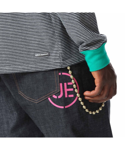 uniform experiment（ユニフォームエクスペリメント）の「L/S TRIM COLOR BORDER TEE（Tシャツ/カットソー・メンズ・ブラック/ネイビー/グレー・1/2/3/4）」の15枚目の写真