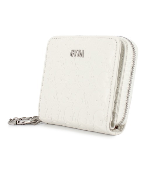 GYDA（ジェイダ）の「GYDA(ジェイダ) ラウンド二つ折り財布 エンボス GY-W032 レディース サイフ 財布 ブランド（財布・レディース・アイボリー/ブラック/キャメル・FREE）」の10枚目の写真