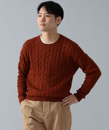 BEAMS F | RAffa MOLINA × BEAMS F / 別注 ケーブル クルーネックニット(ニット/セーター)