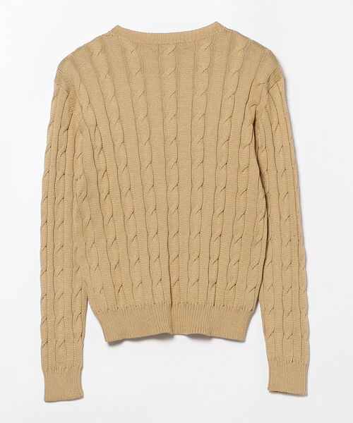 BEAMS F（ビームスエフ）の「RAffa MOLINA × BEAMS F / 別注 ケーブル クルーネックニット（ニット/セーター・メンズ・ベージュ/ブルー系その他3/オレンジ系その他7・MEDIUM/LARGE）」の11枚目の写真