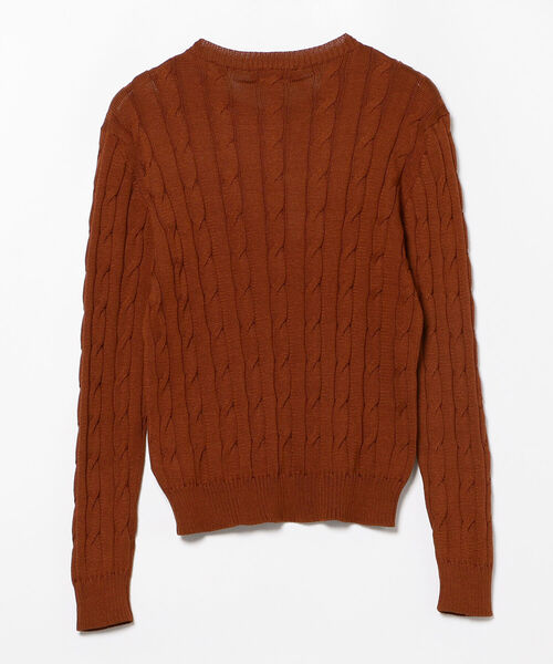 BEAMS F（ビームスエフ）の「RAffa MOLINA × BEAMS F / 別注 ケーブル クルーネックニット（ニット/セーター・メンズ・ベージュ/ブルー系その他3/オレンジ系その他7・MEDIUM/LARGE）」の17枚目の写真
