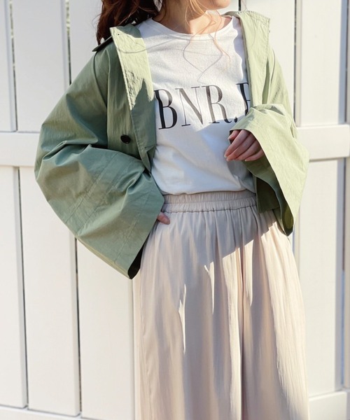 Banner Barrett（バナーバレット）の「ショートトレンチコート（トレンチコート・レディース・カーキ/ベージュ・38）」の2枚目の写真