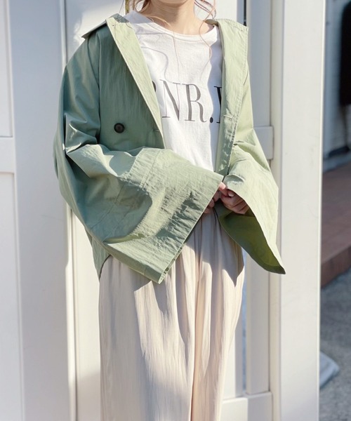 Banner Barrett（バナーバレット）の「ショートトレンチコート（トレンチコート・レディース・カーキ/ベージュ・38）」の4枚目の写真