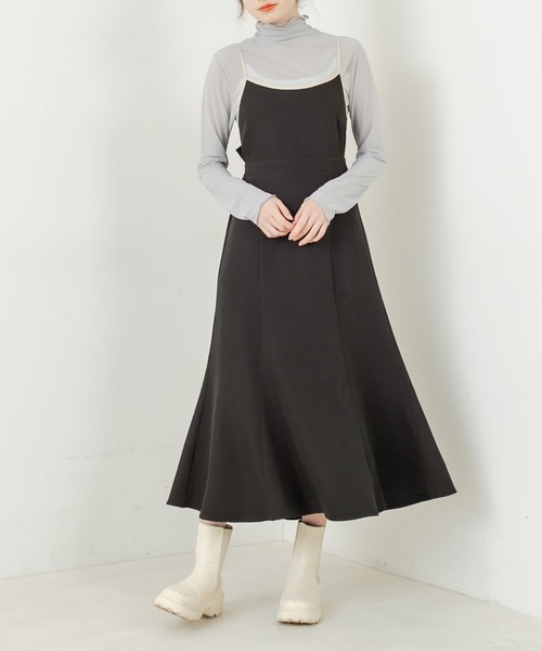 OLIVE des OLIVE（オリーブデオリーブ）の「【WEB限定】配色バックリボンジャンスカ（ジャンパースカート・レディース・ブラック/アイボリー/ミント・FREE）」の10枚目の写真