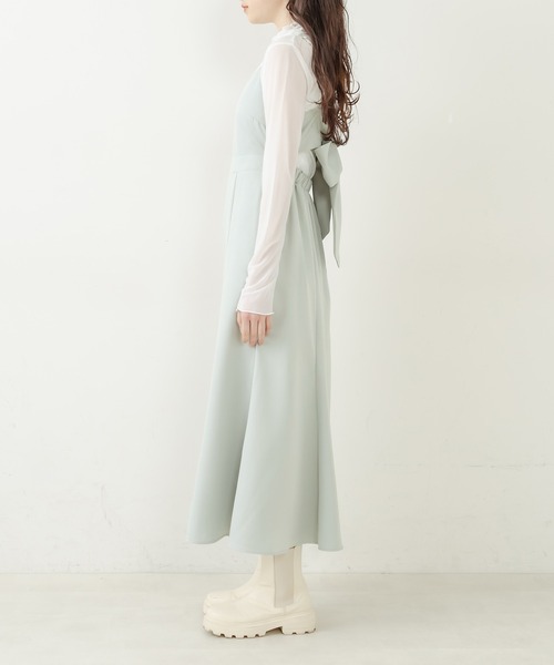 OLIVE des OLIVE（オリーブデオリーブ）の「【WEB限定】配色バックリボンジャンスカ（ジャンパースカート・レディース・ブラック/アイボリー/ミント・FREE）」の21枚目の写真