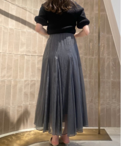 LILY BROWN（リリーブラウン）の「エアリーボリュームスカート（スカート・レディース・ラベンダー/ネイビー/アイボリー・0/1）」の19枚目の写真