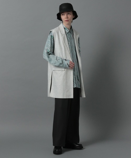 HARE(ハレ)の「BOXタックワイドパンツ(HARE)(その他パンツ・メンズ・ブラック/ブラウン/グレー・SMALL/MEDIUM)」の4枚目の写真