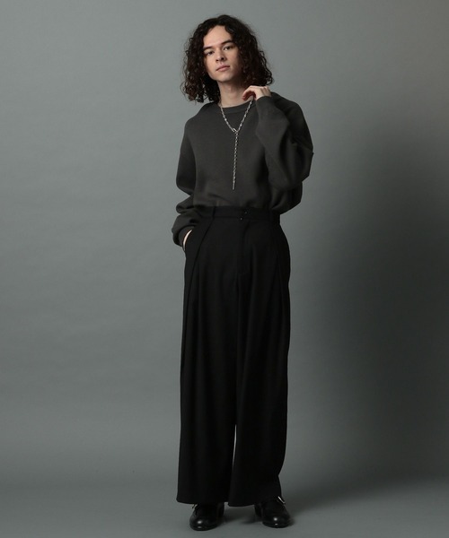 HARE(ハレ)の「BOXタックワイドパンツ(HARE)(その他パンツ・メンズ・ブラック/ブラウン/グレー・SMALL/MEDIUM)」の6枚目の写真