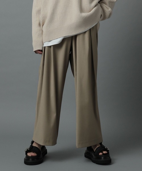 HARE(ハレ)の「BOXタックワイドパンツ(HARE)(その他パンツ・メンズ・ブラック/ブラウン/グレー・SMALL/MEDIUM)」の13枚目の写真