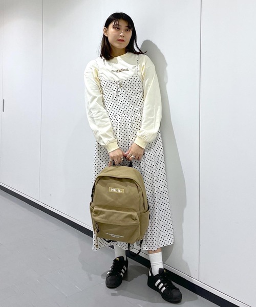 MILKFED.（ミルクフェド）の「POLKA DOT CAMISOLE ALL IN ONE（つなぎ/オールインワン・レディース・ホワイト/ネイビー・ONE SIZE）」の19枚目の写真