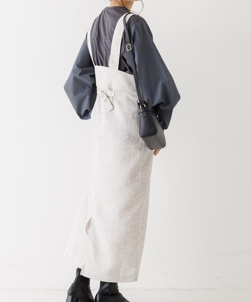 abahouse mavie（アバハウスマヴィ）の「袖ボリュームコンビプルオーバー（Tシャツ/カットソー・レディース・ホワイト/ブラック/チャコールグレー・フリー）」の9枚目の写真