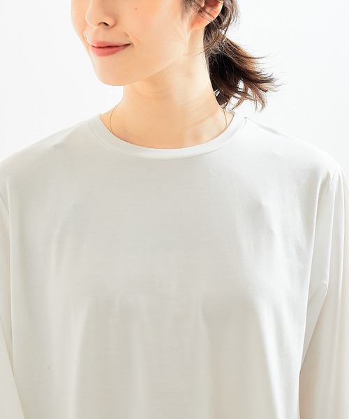 abahouse mavie（アバハウスマヴィ）の「袖ボリュームコンビプルオーバー（Tシャツ/カットソー・レディース・ホワイト/ブラック/チャコールグレー・フリー）」の16枚目の写真