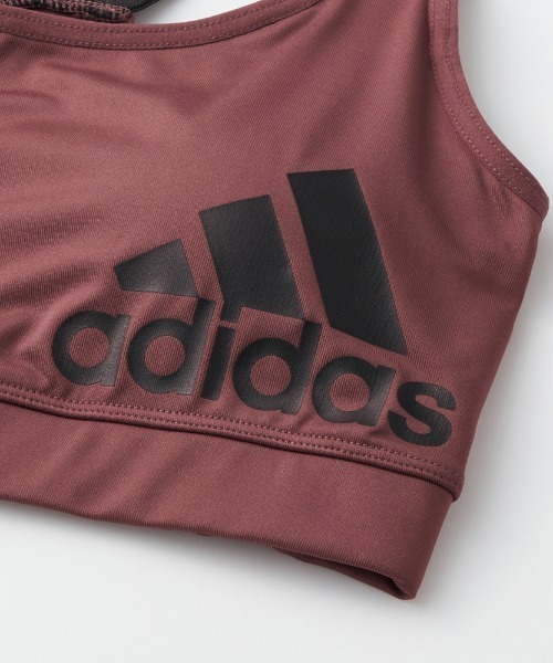 adidas(アディダス)の「adidas/アディダス サイドロゴ スポーツブラ ハーフトップ 吸汗速乾(スポーツブラ・レディース・ブラック/ダークブルー/レンガ・LARGE/MEDIUM)」の10枚目の写真