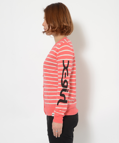 X-girl(エックスガール)の「【mini6月号掲載】SUMMER KNIT CARDIGAN(カーディガン/ボレロ・レディース・ホワイト/ブラック/ピンク・2/1)」の7枚目の写真