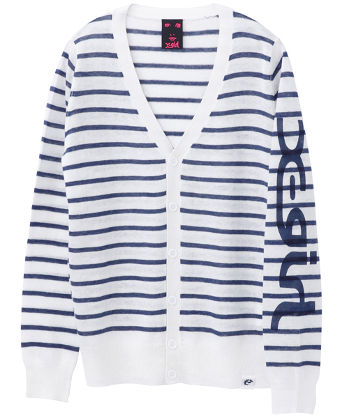 X-girl(エックスガール)の「【mini6月号掲載】SUMMER KNIT CARDIGAN(カーディガン/ボレロ・レディース・ホワイト/ブラック/ピンク・2/1)」の12枚目の写真