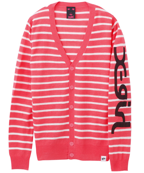 X-girl(エックスガール)の「【mini6月号掲載】SUMMER KNIT CARDIGAN(カーディガン/ボレロ・レディース・ホワイト/ブラック/ピンク・2/1)」の6枚目の写真