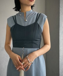 【&g’aime】カップ付きバックオープンビスチェ