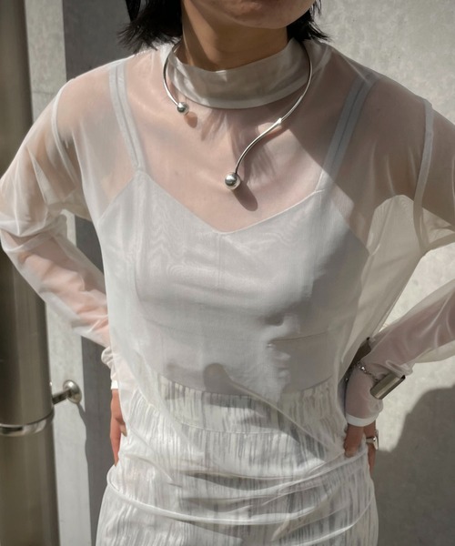 &g'aime(アンジェム)の「【&g’aime】カップ付きバックオープンビスチェ(Tシャツ/カットソー・レディース・ブラック/グレイッシュベージュ/チャコール・FREE)」の21枚目の写真